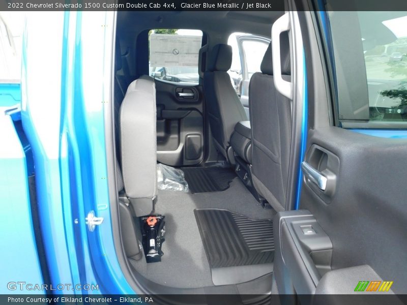Glacier Blue Metallic / Jet Black 2022 Chevrolet Silverado 1500 Custom Double Cab 4x4