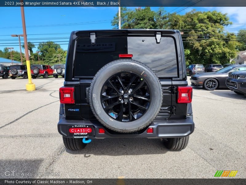 Black / Black 2023 Jeep Wrangler Unlimited Sahara 4XE Hybrid
