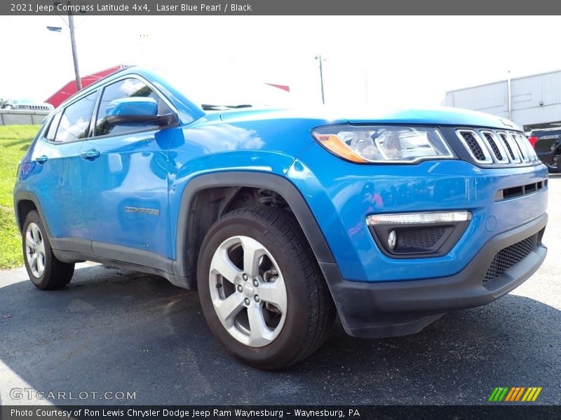 Laser Blue Pearl / Black 2021 Jeep Compass Latitude 4x4