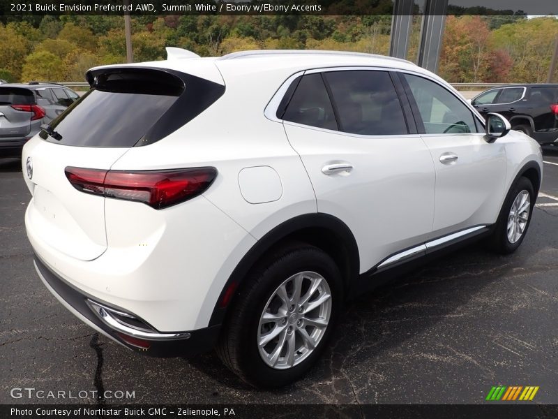 Summit White / Ebony w/Ebony Accents 2021 Buick Envision Preferred AWD