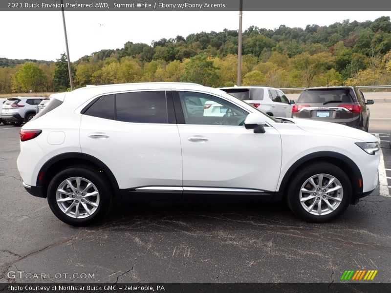 Summit White / Ebony w/Ebony Accents 2021 Buick Envision Preferred AWD