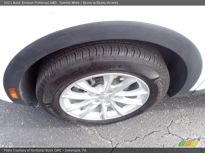 Summit White / Ebony w/Ebony Accents 2021 Buick Envision Preferred AWD