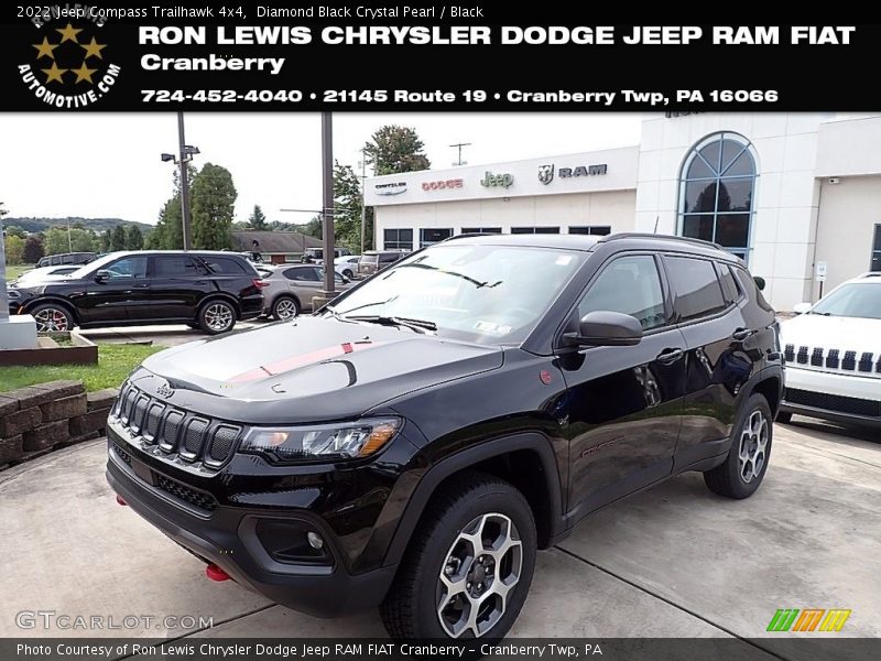 Diamond Black Crystal Pearl / Black 2022 Jeep Compass Trailhawk 4x4