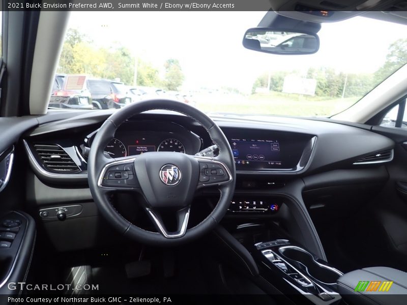 Summit White / Ebony w/Ebony Accents 2021 Buick Envision Preferred AWD