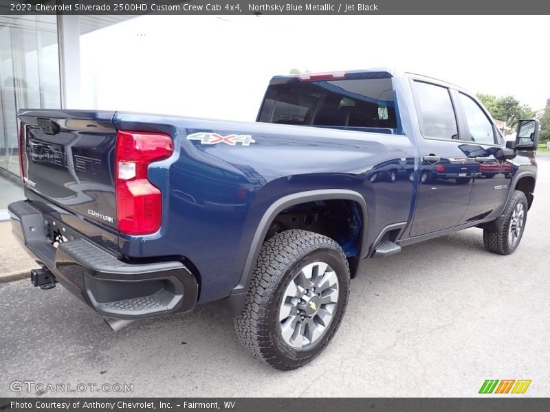 Northsky Blue Metallic / Jet Black 2022 Chevrolet Silverado 2500HD Custom Crew Cab 4x4