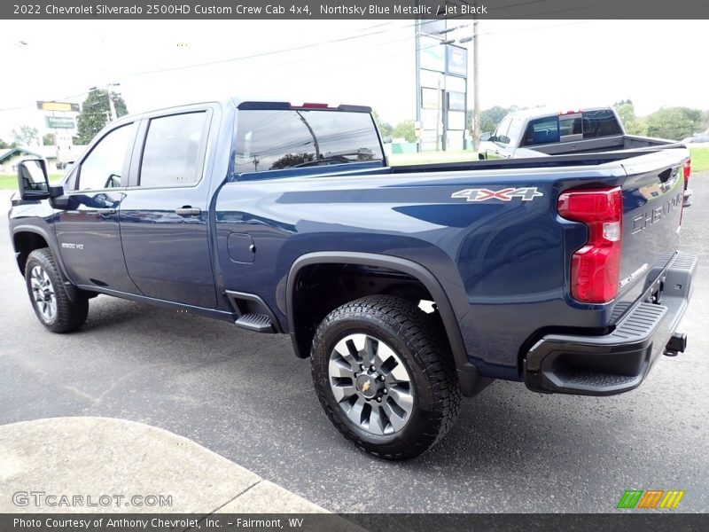 Northsky Blue Metallic / Jet Black 2022 Chevrolet Silverado 2500HD Custom Crew Cab 4x4