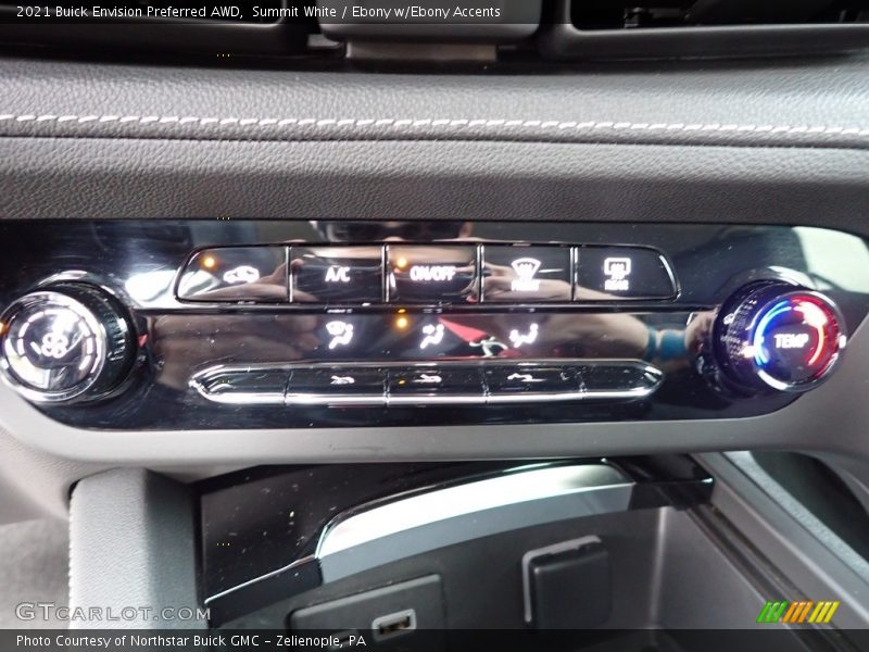 Summit White / Ebony w/Ebony Accents 2021 Buick Envision Preferred AWD