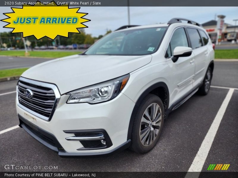 Crystal White Pearl / Slate 2020 Subaru Ascent Limited
