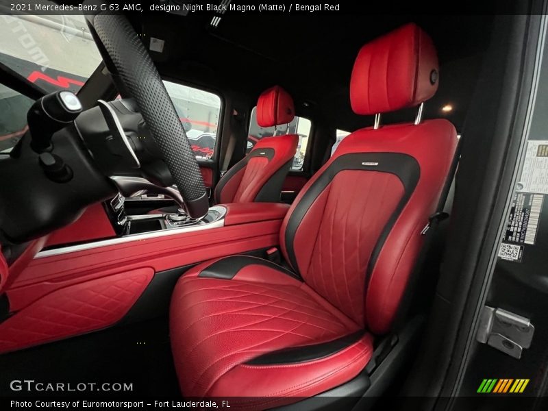 designo Night Black Magno (Matte) / Bengal Red 2021 Mercedes-Benz G 63 AMG