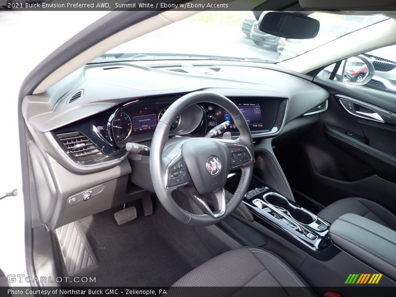Summit White / Ebony w/Ebony Accents 2021 Buick Envision Preferred AWD