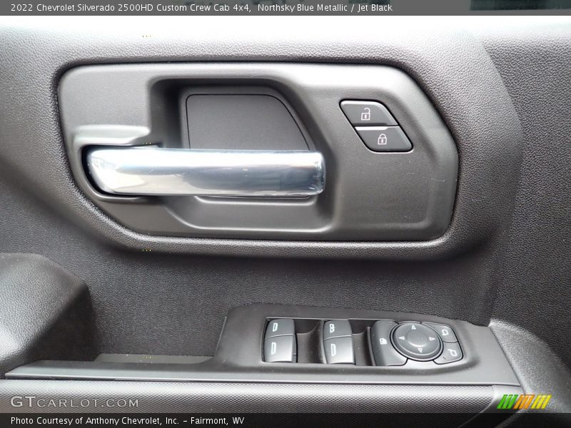 Northsky Blue Metallic / Jet Black 2022 Chevrolet Silverado 2500HD Custom Crew Cab 4x4