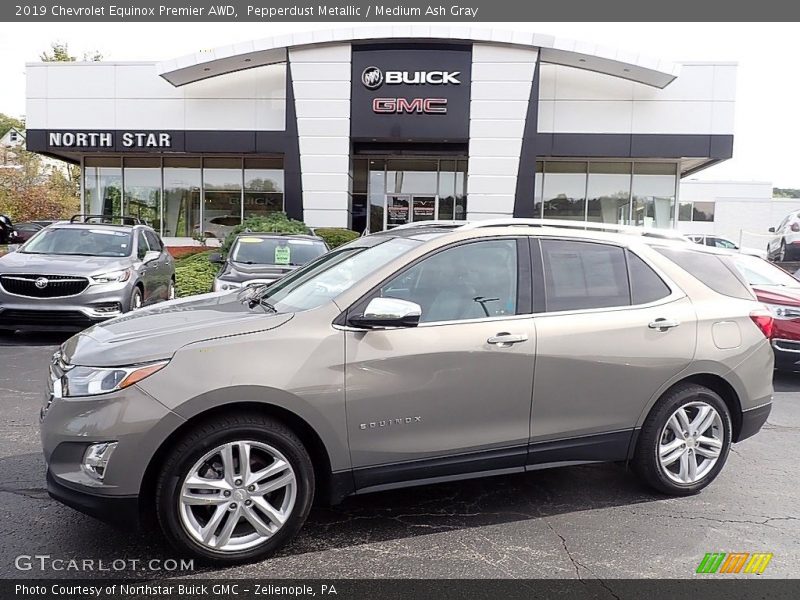 Pepperdust Metallic / Medium Ash Gray 2019 Chevrolet Equinox Premier AWD