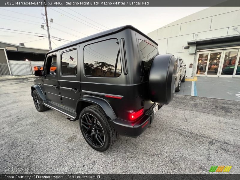 designo Night Black Magno (Matte) / Bengal Red 2021 Mercedes-Benz G 63 AMG