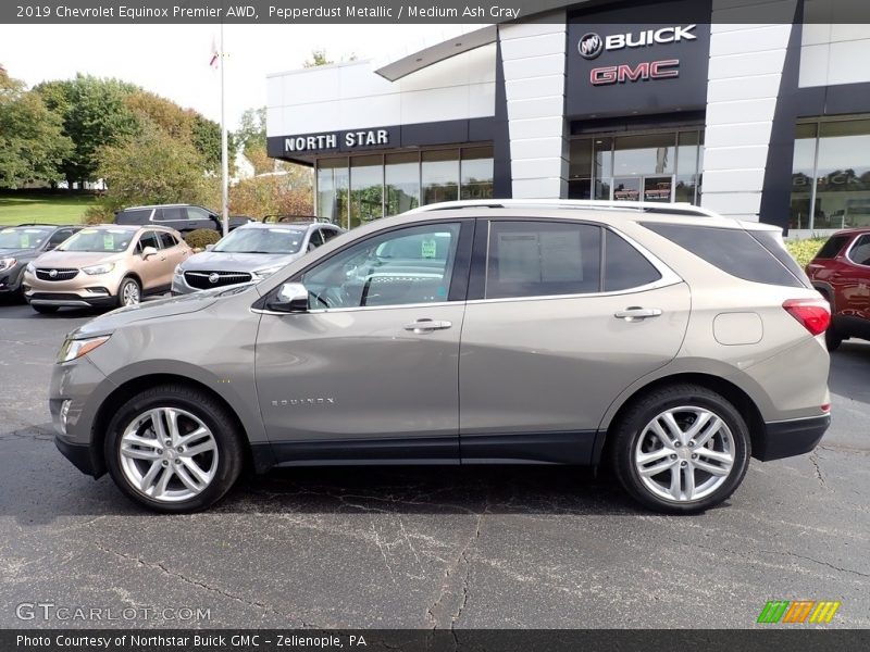 Pepperdust Metallic / Medium Ash Gray 2019 Chevrolet Equinox Premier AWD