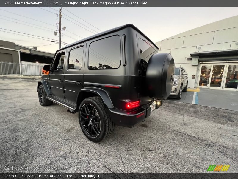 designo Night Black Magno (Matte) / Bengal Red 2021 Mercedes-Benz G 63 AMG
