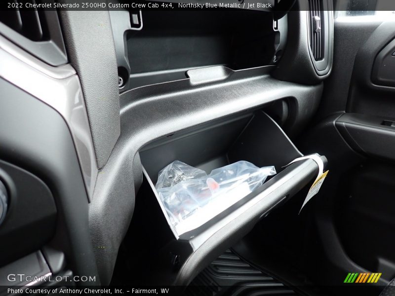 Northsky Blue Metallic / Jet Black 2022 Chevrolet Silverado 2500HD Custom Crew Cab 4x4