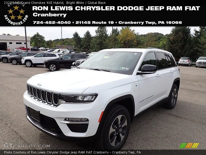 Bright White / Global Black 2022 Jeep Grand Cherokee 4XE Hybrid