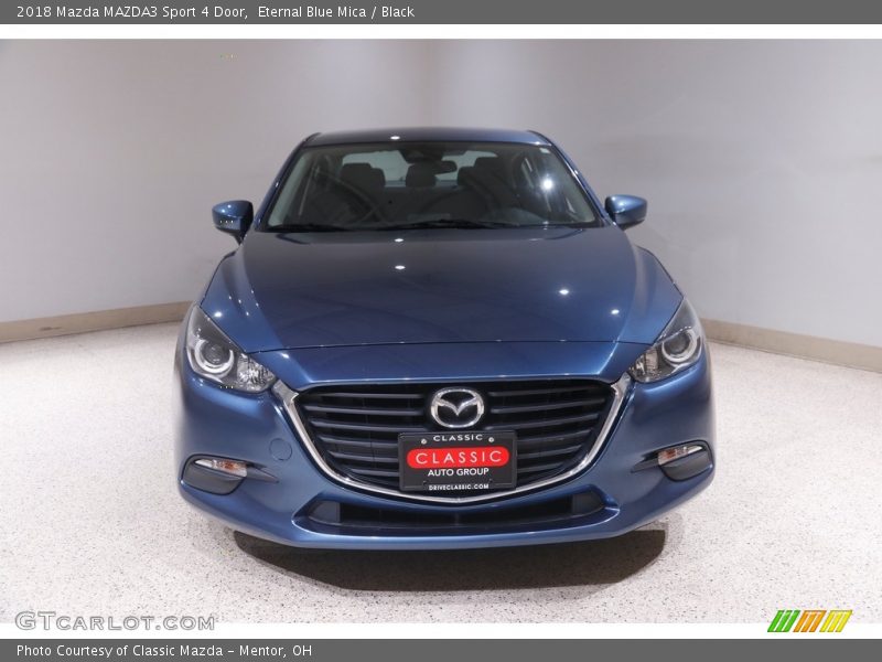 Eternal Blue Mica / Black 2018 Mazda MAZDA3 Sport 4 Door