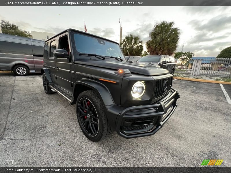 designo Night Black Magno (Matte) / Bengal Red 2021 Mercedes-Benz G 63 AMG