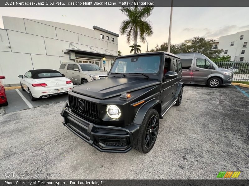 designo Night Black Magno (Matte) / Bengal Red 2021 Mercedes-Benz G 63 AMG