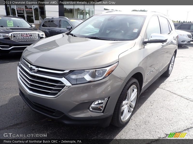 Pepperdust Metallic / Medium Ash Gray 2019 Chevrolet Equinox Premier AWD