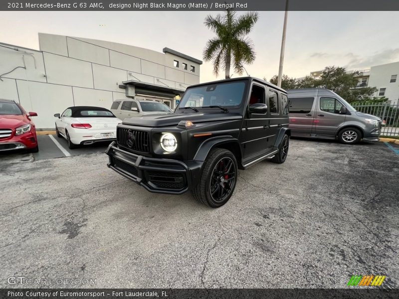 designo Night Black Magno (Matte) / Bengal Red 2021 Mercedes-Benz G 63 AMG