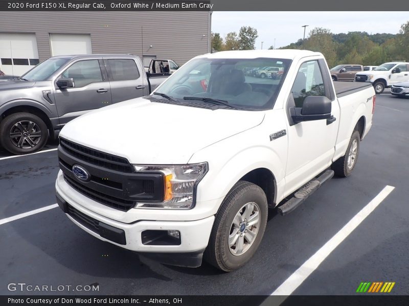 Oxford White / Medium Earth Gray 2020 Ford F150 XL Regular Cab