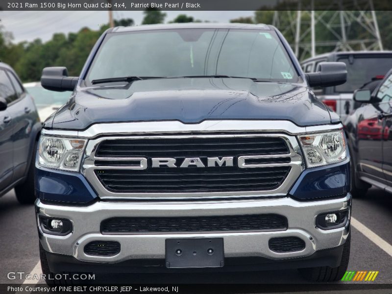Patriot Blue Pearl / Black 2021 Ram 1500 Big Horn Quad Cab 4x4