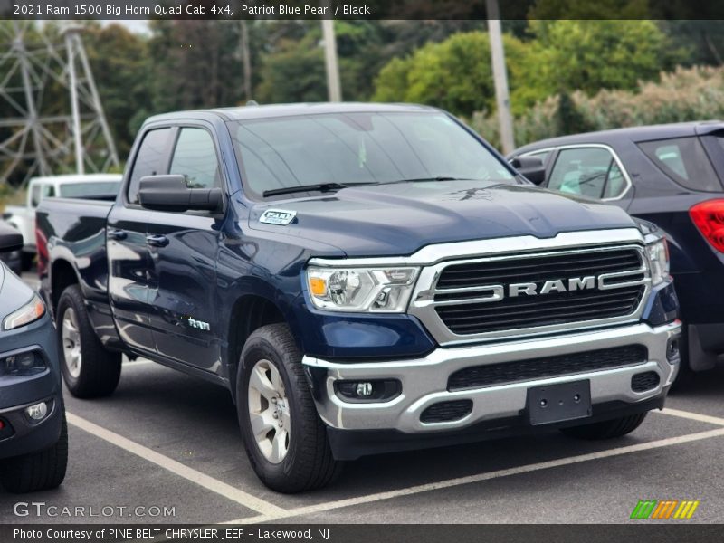 Patriot Blue Pearl / Black 2021 Ram 1500 Big Horn Quad Cab 4x4