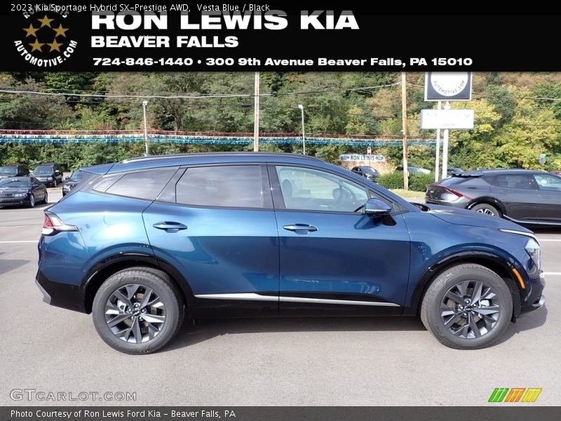 Vesta Blue / Black 2023 Kia Sportage Hybrid SX-Prestige AWD