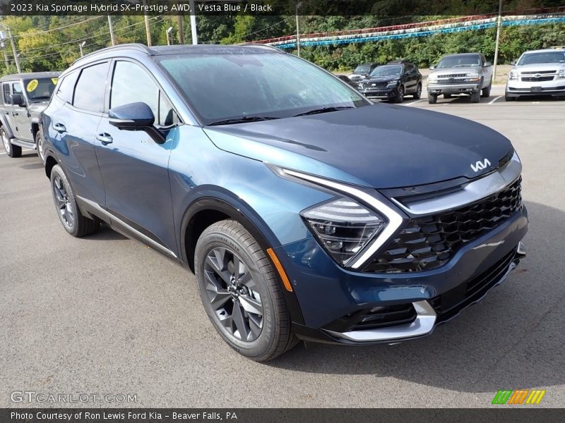 Vesta Blue / Black 2023 Kia Sportage Hybrid SX-Prestige AWD