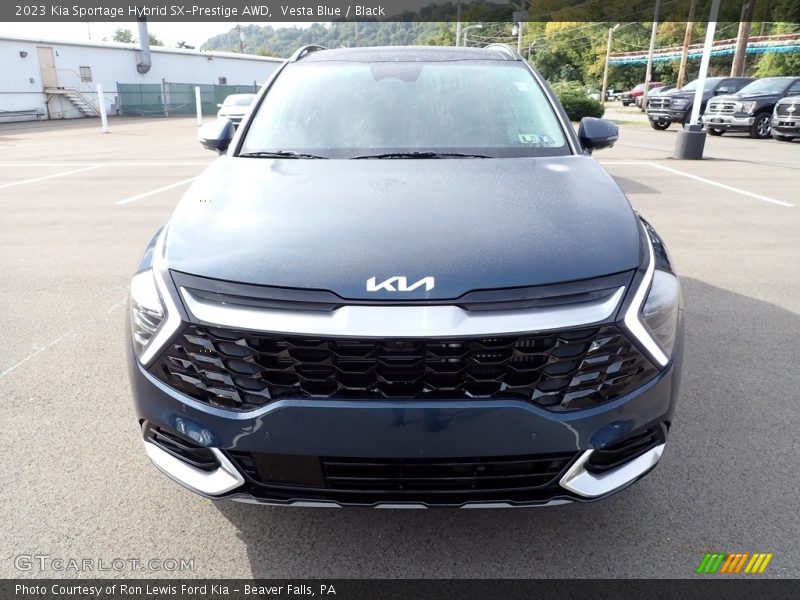 Vesta Blue / Black 2023 Kia Sportage Hybrid SX-Prestige AWD