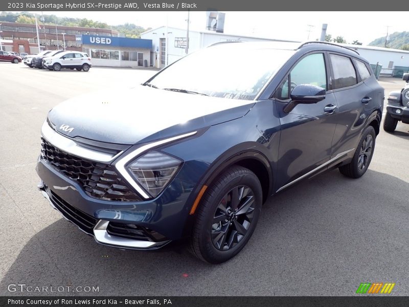 Vesta Blue / Black 2023 Kia Sportage Hybrid SX-Prestige AWD