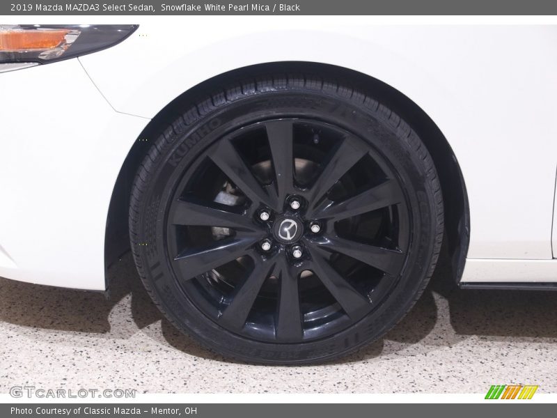 Snowflake White Pearl Mica / Black 2019 Mazda MAZDA3 Select Sedan