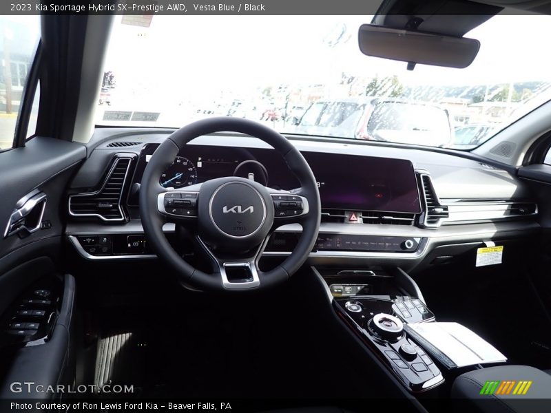 Vesta Blue / Black 2023 Kia Sportage Hybrid SX-Prestige AWD