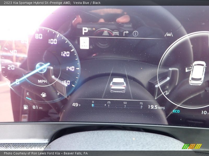 Vesta Blue / Black 2023 Kia Sportage Hybrid SX-Prestige AWD