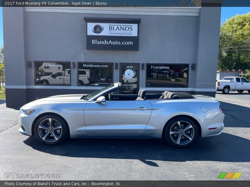 Ingot Silver / Ebony 2017 Ford Mustang V6 Convertible