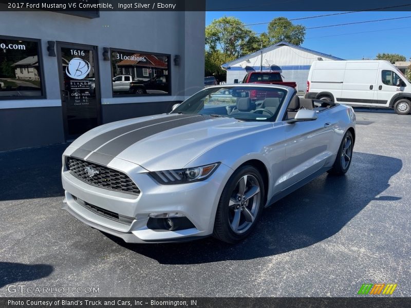 Ingot Silver / Ebony 2017 Ford Mustang V6 Convertible