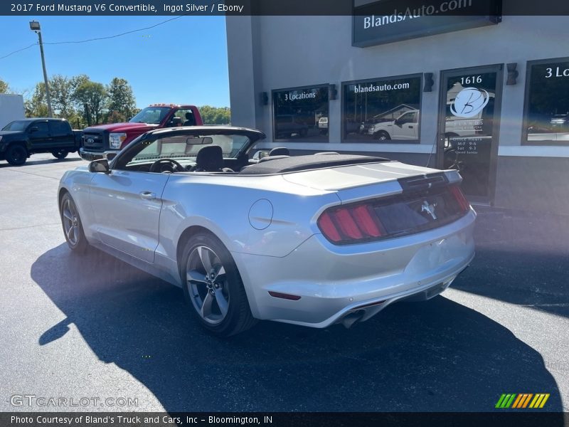 Ingot Silver / Ebony 2017 Ford Mustang V6 Convertible