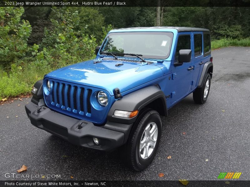 Hydro Blue Pearl / Black 2023 Jeep Wrangler Unlimited Sport 4x4
