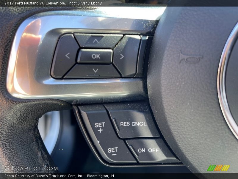Ingot Silver / Ebony 2017 Ford Mustang V6 Convertible