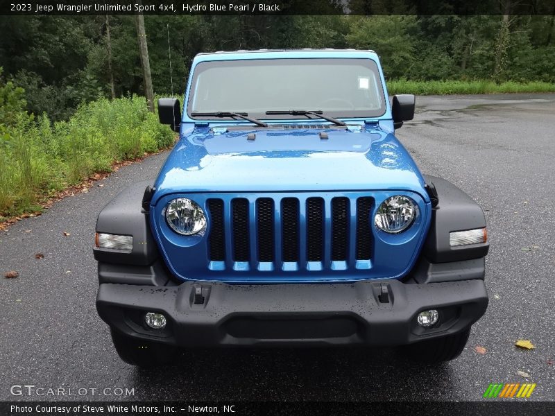 Hydro Blue Pearl / Black 2023 Jeep Wrangler Unlimited Sport 4x4