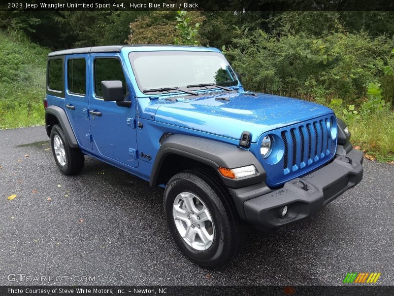 Hydro Blue Pearl / Black 2023 Jeep Wrangler Unlimited Sport 4x4