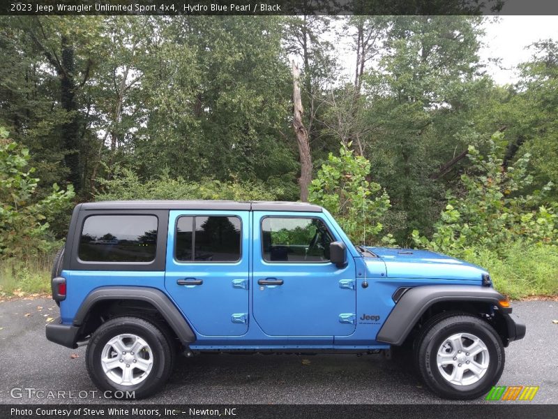 Hydro Blue Pearl / Black 2023 Jeep Wrangler Unlimited Sport 4x4