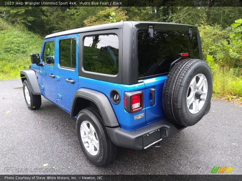 Hydro Blue Pearl / Black 2023 Jeep Wrangler Unlimited Sport 4x4