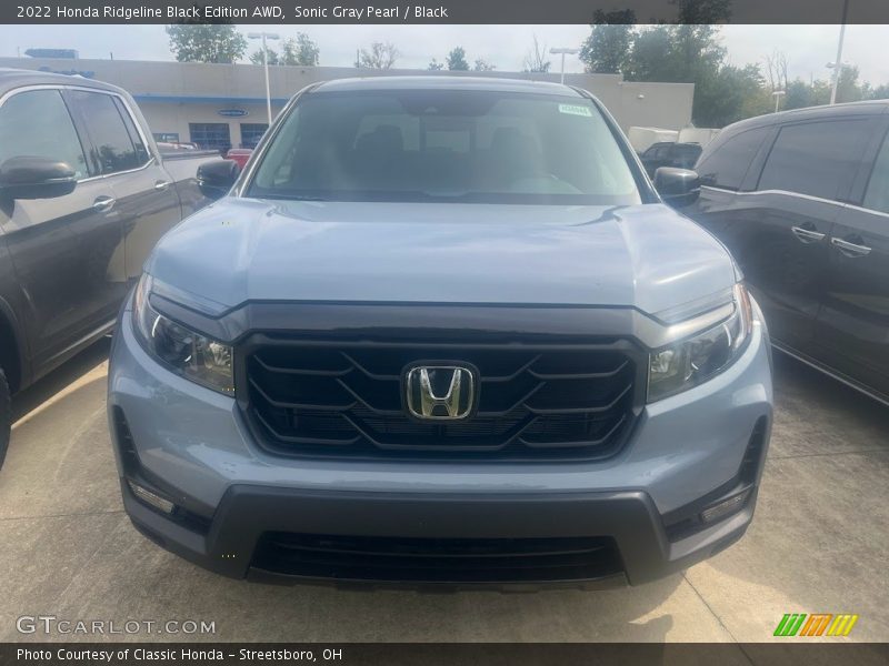 Sonic Gray Pearl / Black 2022 Honda Ridgeline Black Edition AWD