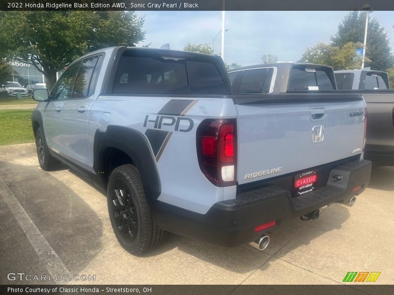 Sonic Gray Pearl / Black 2022 Honda Ridgeline Black Edition AWD