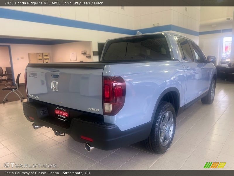 Sonic Gray Pearl / Black 2023 Honda Ridgeline RTL AWD