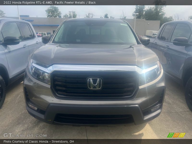Pacific Pewter Metallic / Black 2022 Honda Ridgeline RTL-E AWD