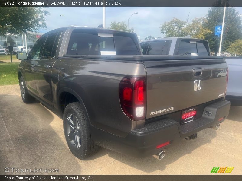 Pacific Pewter Metallic / Black 2022 Honda Ridgeline RTL-E AWD